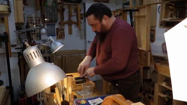 В гостях у Федора Бондарева, Мастерская русского наборного дерева 