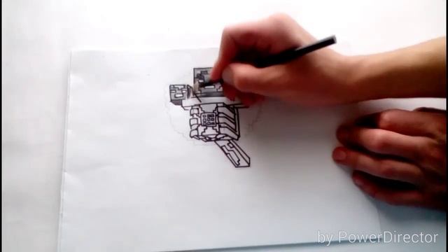 Рисуем майнкрафт ( Исушитель)из MCSM смотреть онлайн
