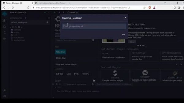HOW TO IMPORT PROJECT FROM GITHUB TO REMIX IDE
