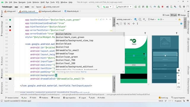 Android Studio - Design Tela de Login | App de Plantas - Stack Mobile Design смотреть онлайн