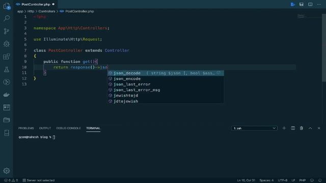 Laravel REST API Tutorial | CRUD API in PHP Framework | PHP REST API in Laravel | SQLite | VSCode смотреть онлайн