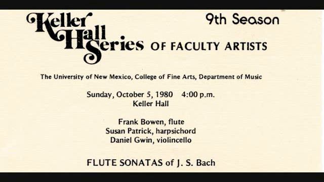 BACH FLUTE SONATA IN E BWV 1035.wmv смотреть онлайн