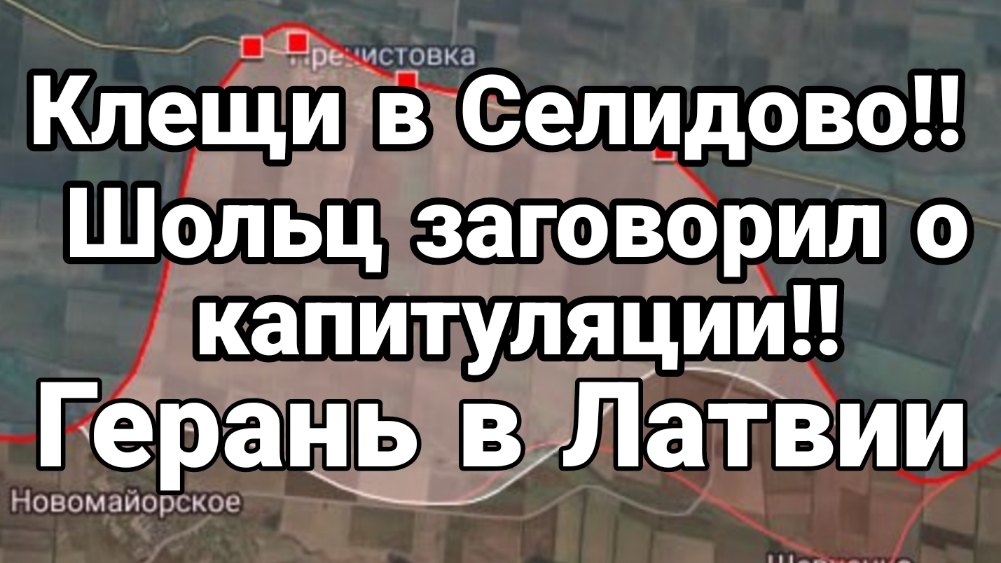 08-09-2024 Клещи в Селидово Шольц заговорил о капитуляции Герань в Латвии