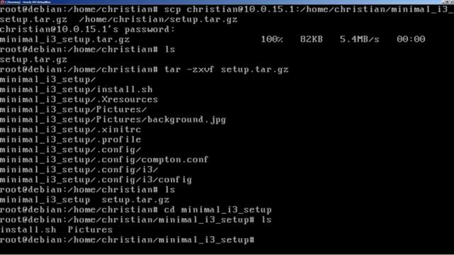 Debain, minimal i3 UI смотреть онлайн