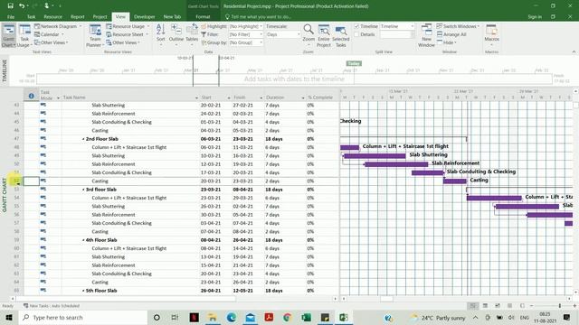 MS Project : How to change the name of the Gantt Chart смотреть онлайн