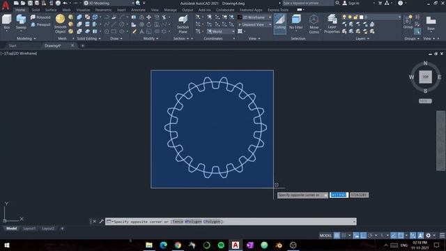 Helical Gear in AutoCAD - 3D Modelling Timelapse смотреть онлайн