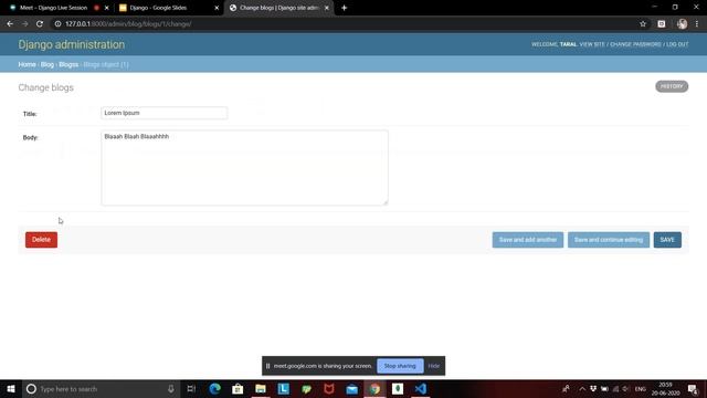 Django Admin Site смотреть онлайн