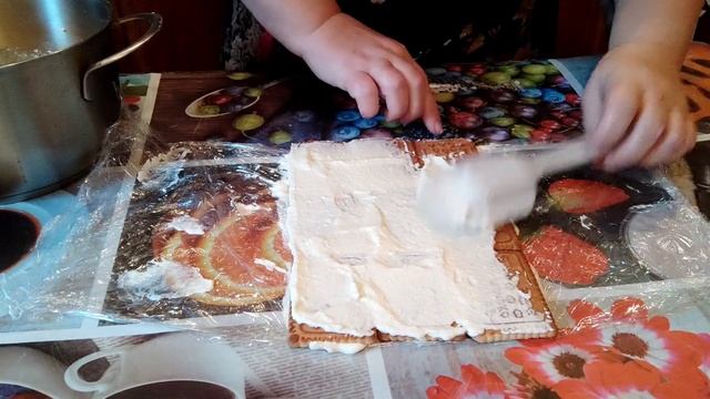 Такой рецепт я искала давно. Вкуснейший рулет без выпечки с творожным кремом. смотреть онлайн