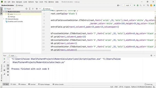 Build a Modern Python GUI Calculator | Step by Step Tutorial смотреть онлайн