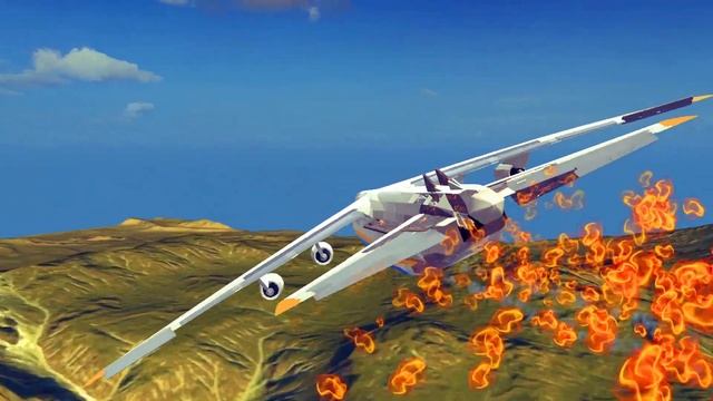 Airplane Brutally Crashes Into Village After Engine Failure | Besiege смотреть онлайн