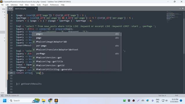 Part 23 - Search news 2 - Pagination - News portal website - OOP PHP PDO - 4K смотреть онлайн