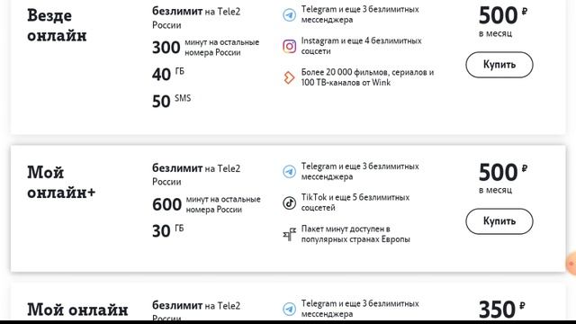 Изменение тарифы в Beeline