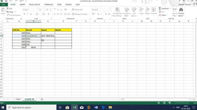 VLOOKUP IN MS EXCEL|| IN JUST 6 MINUTES || BY CA NAVEEN SHARMA || IN HINDI смотреть онлайн