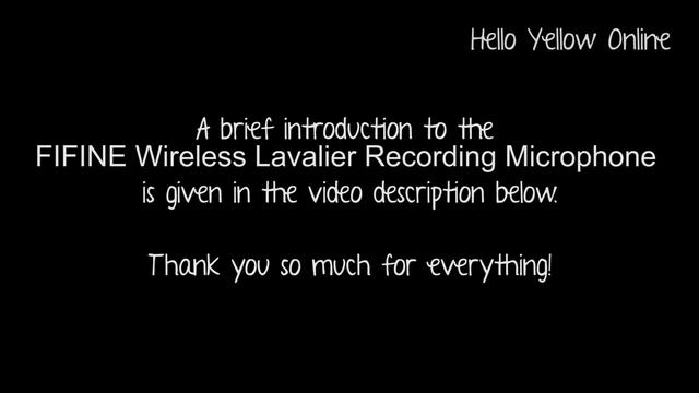FIFINE Wireless Lavalier Recording Microphone смотреть онлайн
