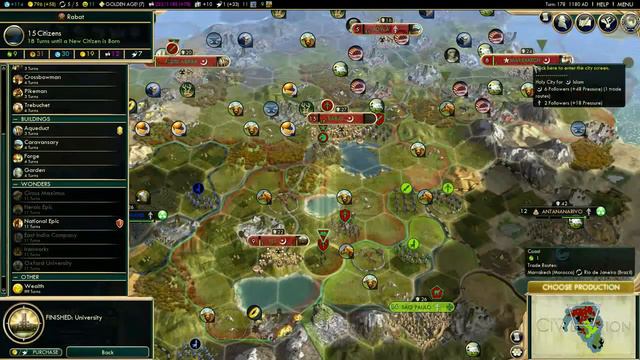Civilization 5 (BNW) - Lets Play - Morocco - 21 (Türkçe) смотреть онлайн