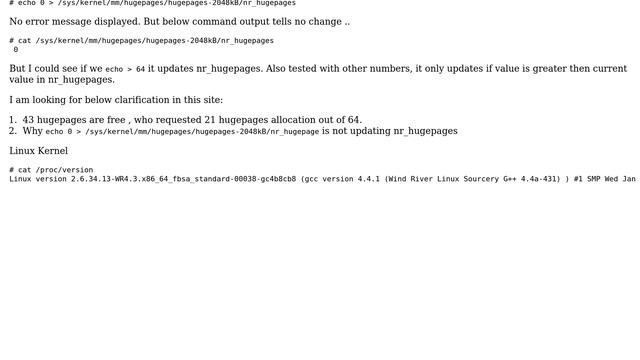 Unix & Linux: Issue with Hugepage reservation in linux смотреть онлайн