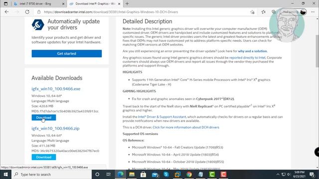 How To Install Intel HD Graphics Driver On Windows 7/8/10