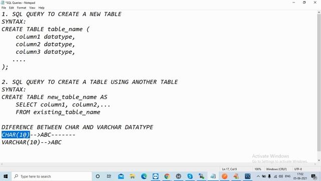 SQL Create Table Query with live Example | SQL For Beginners смотреть онлайн