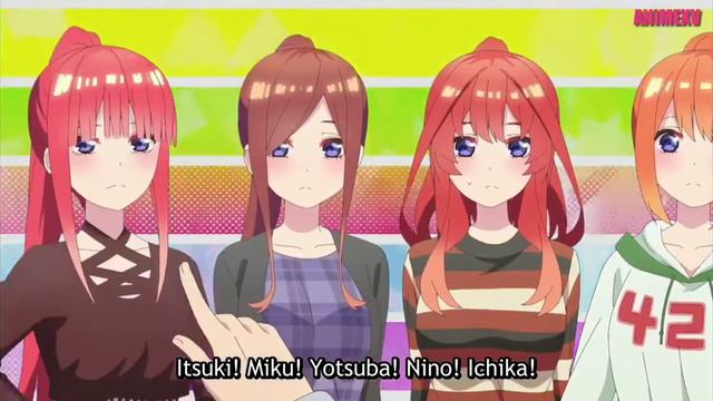 Аниме/Пять невест~Ицуки Нино Ичика Мику Ёцубо