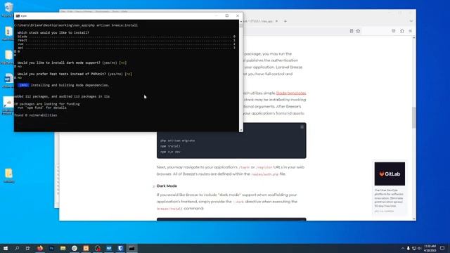 Laravel 10.x Speed Run Through Installation and Authentication смотреть онлайн