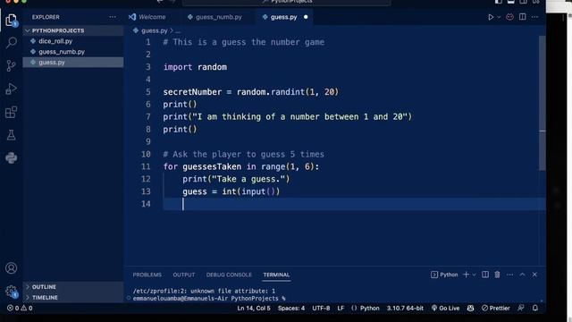 Number Guessing Game | Python Tutorial 2023 смотреть онлайн