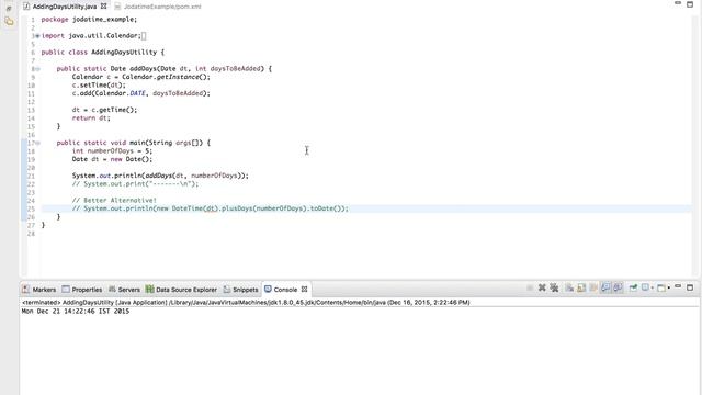 Joda Time Plus Days Tutorial смотреть онлайн