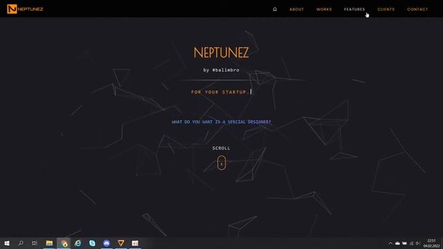 Bootstrap 4 Animation vanta.JS смотреть онлайн
