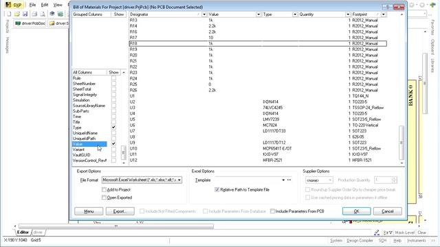 Курс по Altium Designer Часть 7 BOM смотреть онлайн