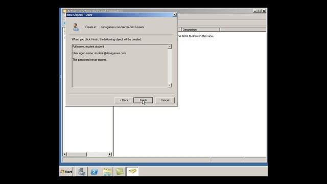 Create Users and Computers in Active Directory - Server2008 смотреть онлайн