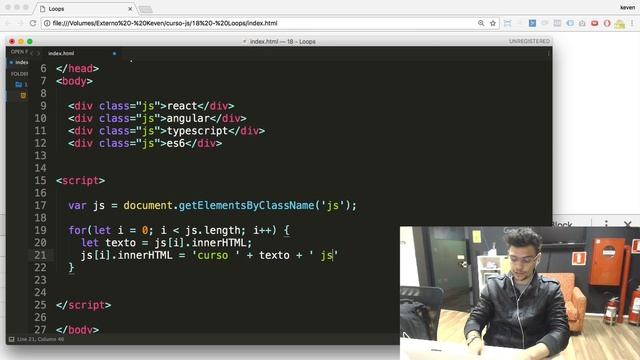 18. Curso grátis Javascript | for, forEach, map e while смотреть онлайн