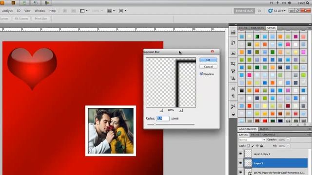 Cartinha de amor no Photoshop CS5 смотреть онлайн