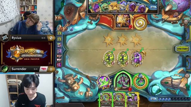 Ryvius vs Surrender - Finals - Hearthstone Grandmasters Asia-Pacific 2020 Season 1 - Week 1 смотреть онлайн