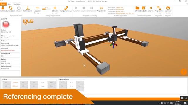 3 axis gantry programming with igus Robot Control - Step by Step смотреть онлайн