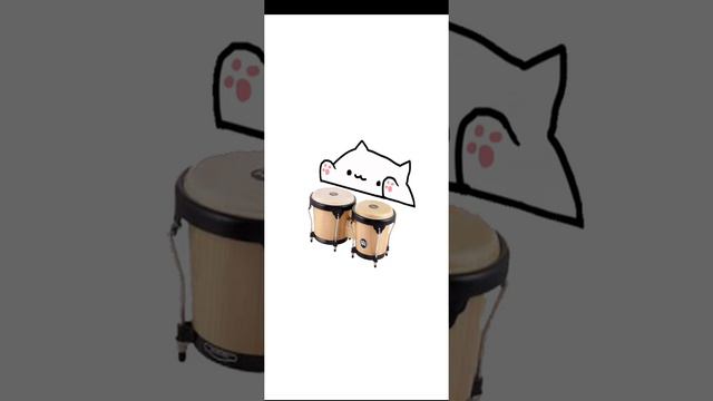 Playing " Crazy Noisy Bizarre Town " on my Bongo Cat app смотреть онлайн