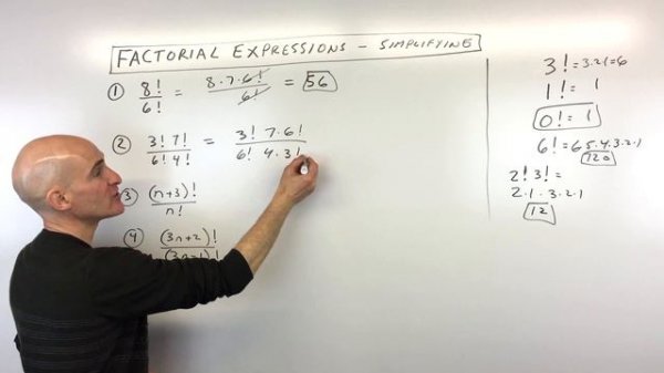 Factorial Expressions (Simplifying)