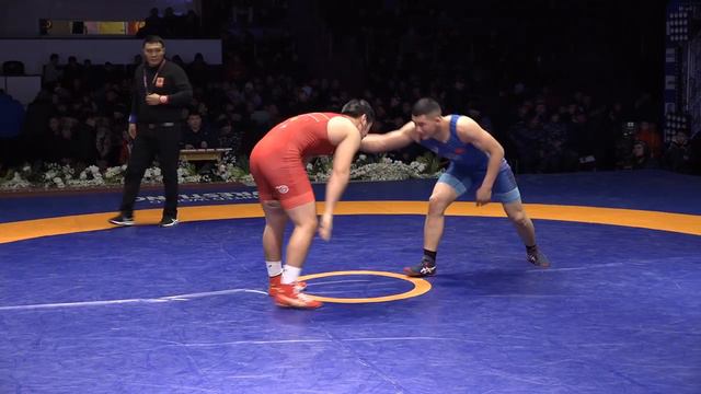 ВОЛЬНАЯ БОРЬБА. Чемпионат Кыргызстана-2023. 86 кг 1\2 Нуртилек Карыпбаев-Даниэл Дурусбеков смотреть онлайн