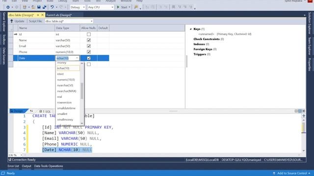 Creating Database using Visual Studio|how you Create sql database in visual studio 2020| MS Databas смотреть онлайн