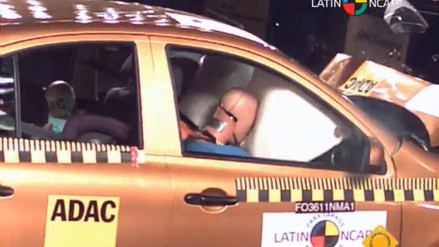 Crash test com o Nissan March смотреть онлайн