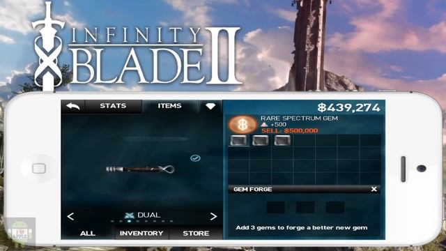 Infinity Blade 2: How To Get Rare Spectrum Gem +1000 смотреть онлайн