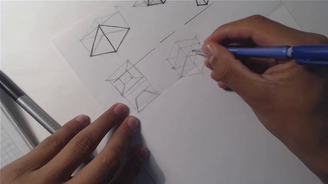 Tutorial de dibujo │ Dibujar una pirámide truncada смотреть онлайн
