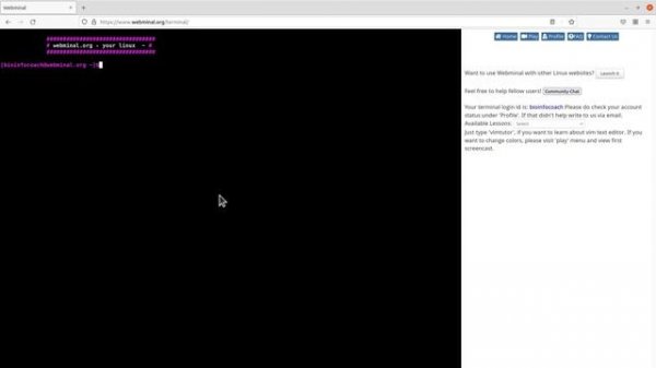 Run Linux commands using your browser | online | webminal