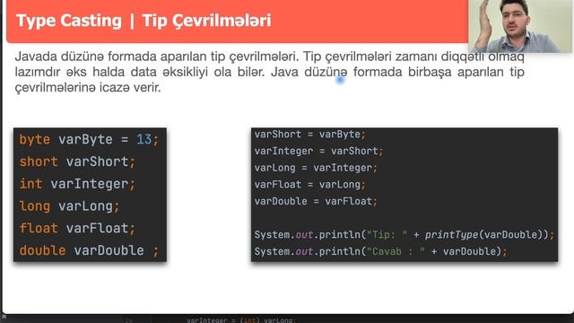 3.8 Java 17 Dərsləri | Type Casting on Primitive Types смотреть онлайн