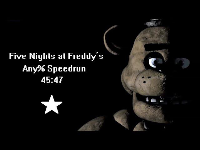 Скоростное прохождение Five Nights at Freddy's Any% (speedrun) 45:47 смотреть онлайн