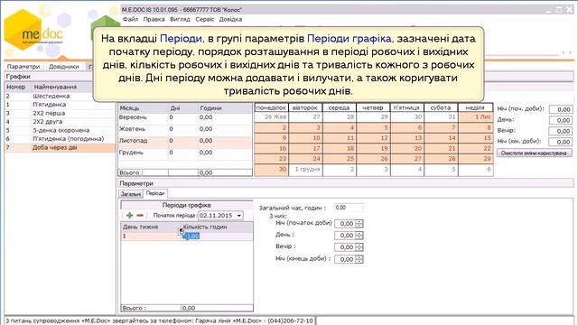 M.E.Doc: Зарплата. Як створити новий графік робочого часу працівника смотреть онлайн