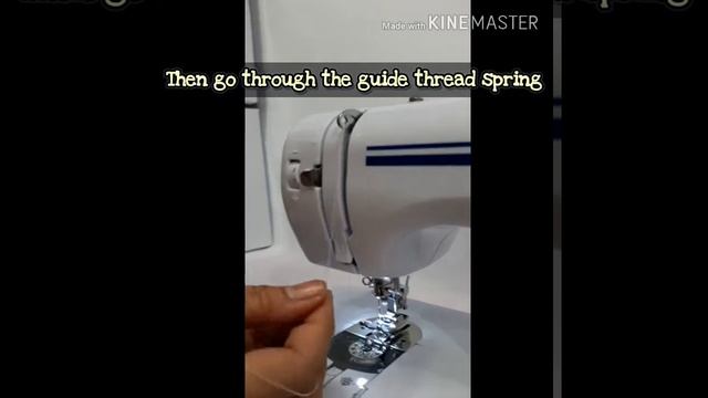 How to threading the upper thread - Medium Household Sewing Machine-608 смотреть онлайн