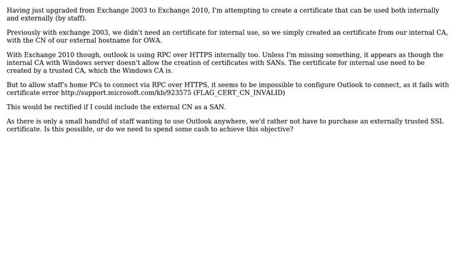 Is it possible to create an internal SSL certificate with Subject Alternative Names смотреть онлайн