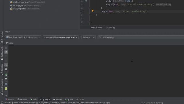 runBlocking - Kotlin Coroutines смотреть онлайн
