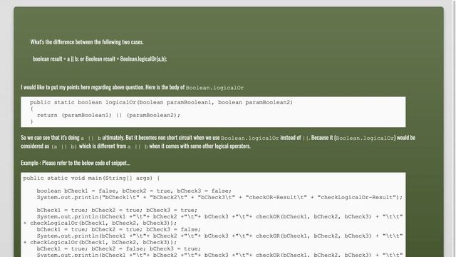 Java 8 Boolean.logicalOr method смотреть онлайн