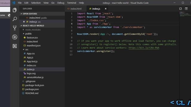 React Js Tutorial - #2 | Hello world in reactjs | react js first program смотреть онлайн