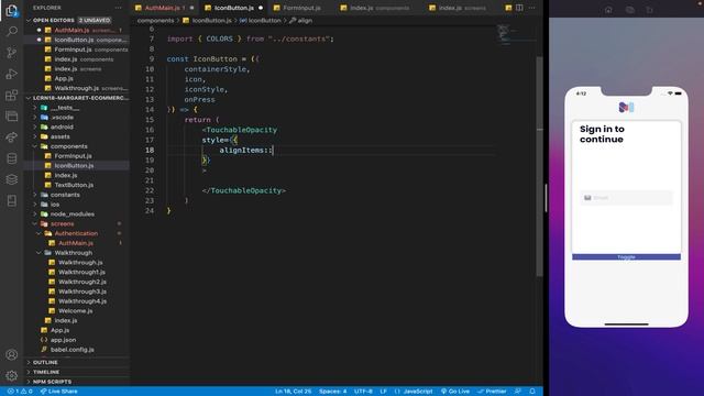 LCRN EP18 - Ecommerce App (Part 2) - Authentication Screens with Animation смотреть онлайн